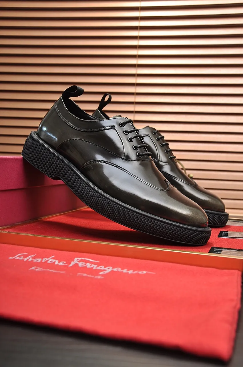 Men's shoes 💰720💶 [Ferragamo/Ferragamo] The latest model in the counter. Original imported open-sided high-quality cowhide hand-woven + imported 🐂 cowhide + original luxury metal buckle + original combination outsole. Comparison without pressure 38--45 (45 custom-made)
